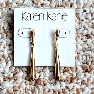KAREN KANE Gold Drop Earrings